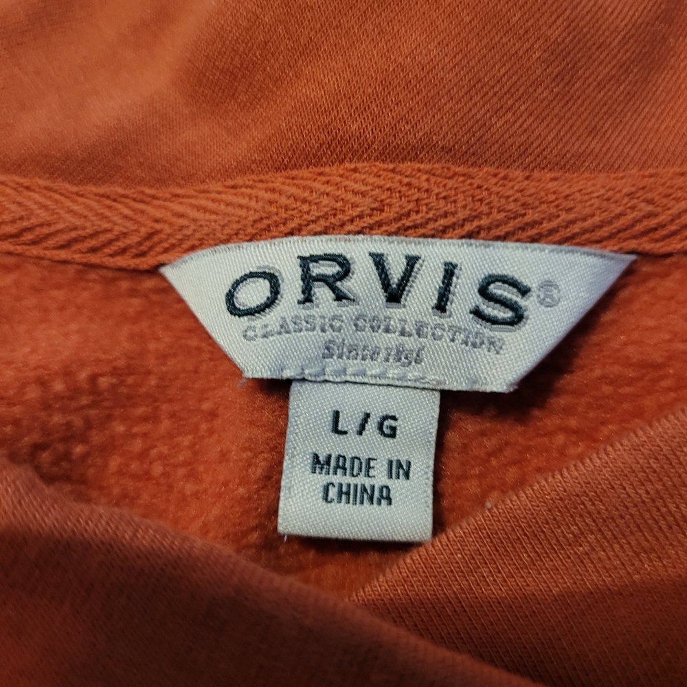 Orvis Rust V-Neck Pullover - Picture 2 of 5